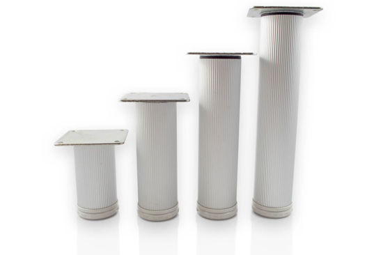 Picture of Peter Meier 4” Tall Como Furniture Legs in Como Alumina (552-10-AO)