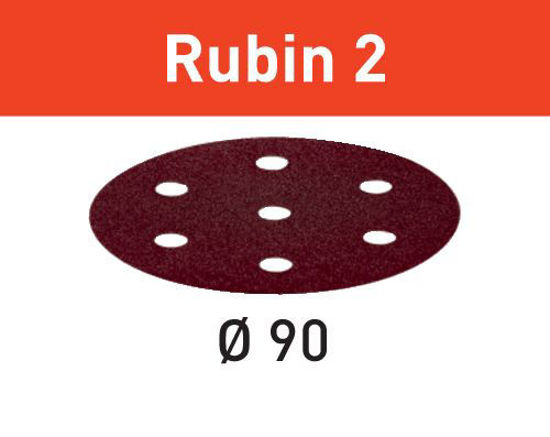 Picture of Abrasive sheet Rubin 2 STF D90/6 P180 RU2/50